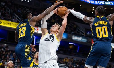 Lauri Markkasen Utah Jazz taipui Indiana Pacersille