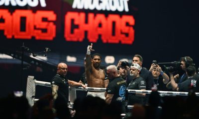 Anthony Joshua tyrmäsi Francis Ngannoun
