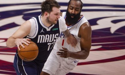 Dallas Mavericksin Luka Doncic ja Los Angeles Clippersin James Harden NBA:n pudotuspeleissä