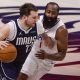 Dallas Mavericksin Luka Doncic ja Los Angeles Clippersin James Harden NBA:n pudotuspeleissä