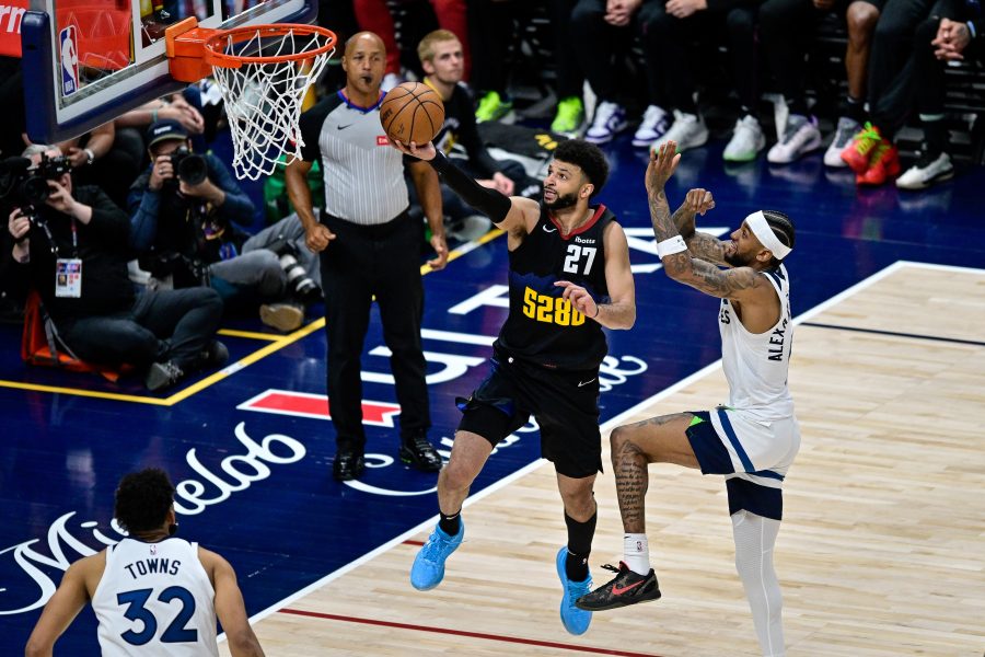 Denver Nuggetsin Jamal Murray NBA:n pudotuspeleissä Minnesota Timberwolvesia vastaan