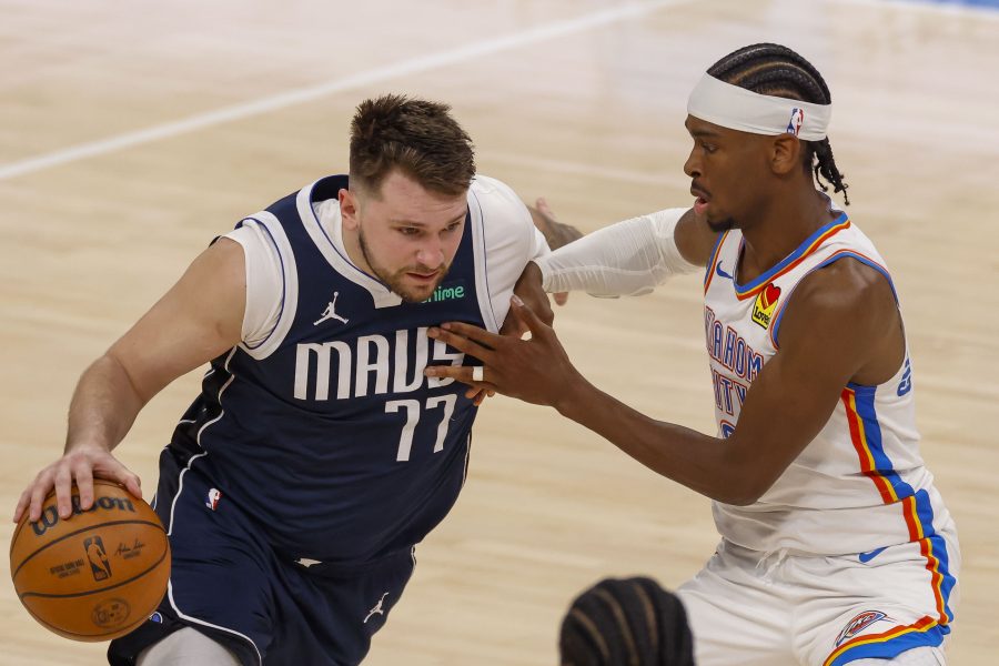 Luka Doncic ja Shai Gilgeous-Alexander NBA:n pudotuspeleissä