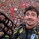 Charles Leclerc juhli voittoa Monzan GP:ssä